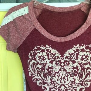 Buckle Vintage Lace T-Shirt